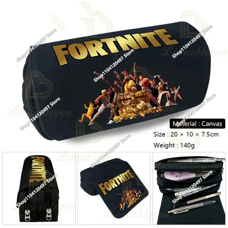 Fortnited Student Pencilcase Large Capacity Pencil Case Kids Toys Pen Bag School Supplies Stationery Pouch Boys Game Gifts