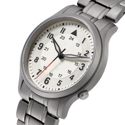 BERNY Full Titanium Watches for Men Quartz Men's Watch Lightweight Sapphire Super Luminous VH31 Sport Field Wristwatches