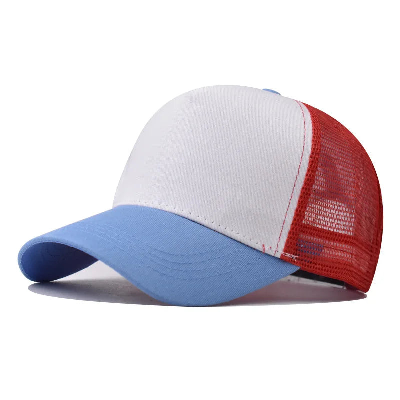 Baseballkasket til voksne Netkasket Lavt buet skygge Hat Unisex Sommerhat Åndbar hat med skygge Forår/efterår-kasket Hiphop-kasket med tæt pasform
