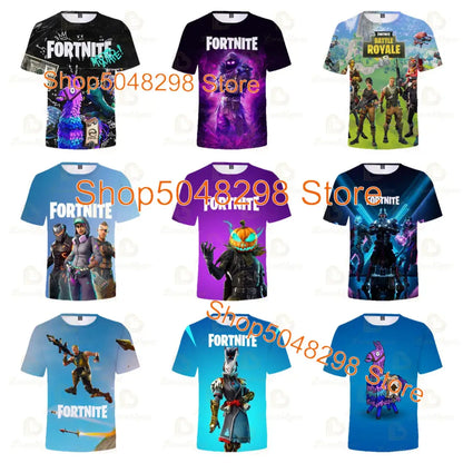 Fortnite Men and Women Victory Children's Wear Battle Royale 3d Swearshirt Boys Girls Clothes Tops Kids T-shirt Hero Teen Tops