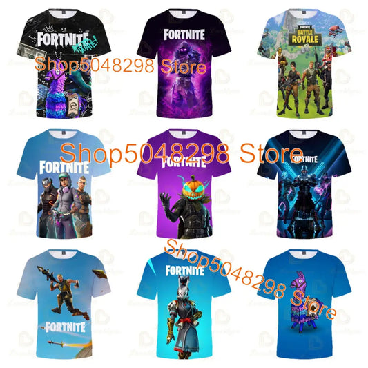 Fortnite Men and Women Victory Children's Wear Battle Royale 3d Swearshirt Boys Girls Clothes Tops Kids T-shirt Hero Teen Tops