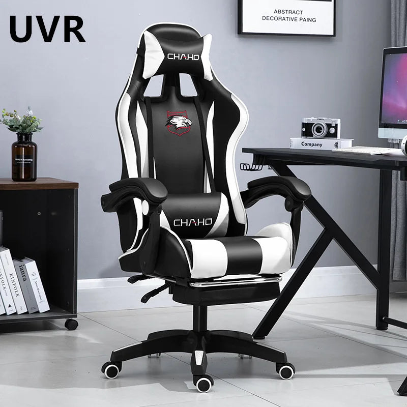 UVR Professional Gaming Computer Chair Ergonomic Office Chair with Footrest, Adjustable Armrest, Swivel Executive Chair for Home Office & Gaming