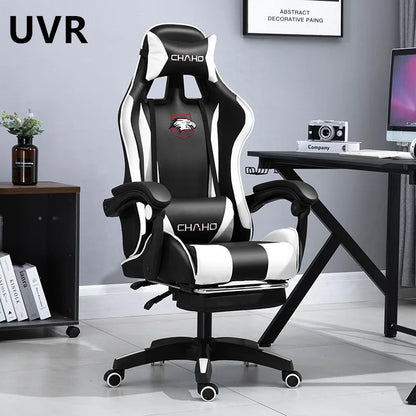 UVR Professional Gaming Computer Chair Ergonomic Office Chair with Footrest, Adjustable Armrest, Swivel Executive Chair for Home Office & Gaming