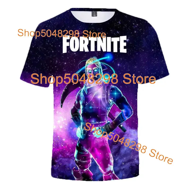 Bushranger Fortnite T Shirt for Kids 3D Print Banana Peely T-shirt Men Women's Tee Battle Royale Game Summer Tops Birthday Gifts