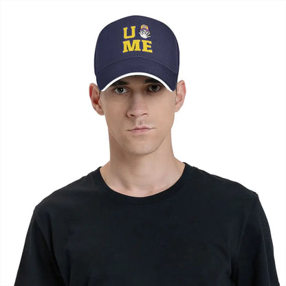 Yellow Wrestling Cena John White Custom Baseball Caps For Mens Unisex Male Beach Sunscreen Hat Snapback Cap
