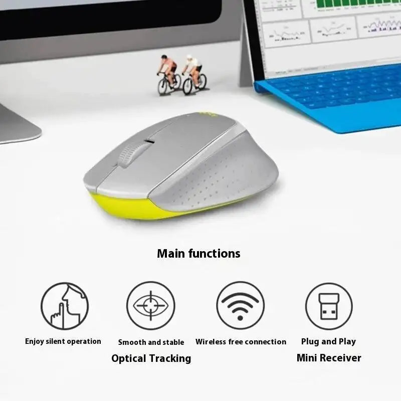 Rato de escritório profissional Logitech M330, compacto, silencioso, fácil de transportar, confortável ao toque e especialmente concebido1