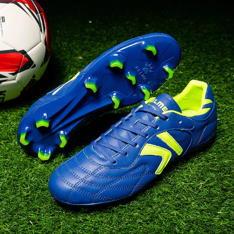 Chaussures de football KELME TF - Crampons en cuir de veau - Chaussures de futsal professionnelles - Baskets d'entraînement de football originales ZX80011017