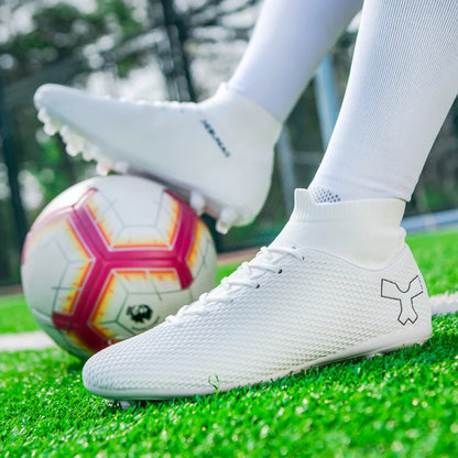 Chaussures de football de qualité pour hommes, chaussures de football résistantes pour garçons, chaussures de football légères pour enfants, baskets d'entraînement de futsal, crampons de football