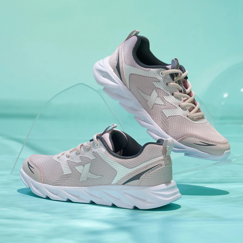 Xtep women's shoes running shoes wear-resistant casual sports shoes for women winter tennis female sneakers white 879318110073