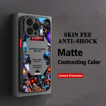 Hot Game F-Fortnites Phone Case For Xiaomi Redmi Note 14 13 12 12S 11 11S 10 10S 9T 9S 8 7 Pro Plus 4G 5G Matte Clear Back Cover