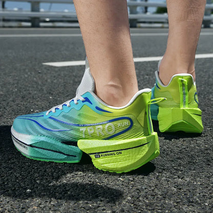 Herr-sneakers med kolplatta, utomhus-sportskor i mesh med mjuk sula, löparskor, lätta, halksäkra, vardagsskor för par, tennisskor
