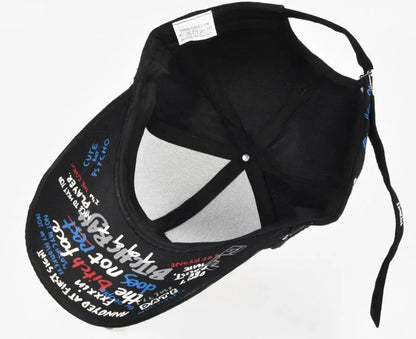 Cappellino da baseball unisex alla moda con stampa graffiti - Cappellino alla moda con visiera dipinta a colori vivaci
