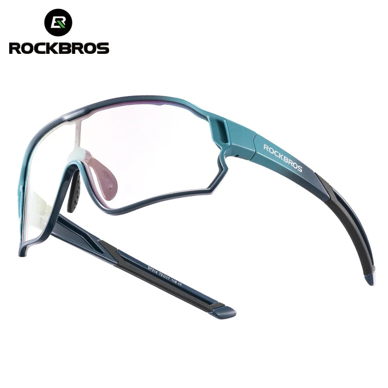 ROCKBROS Dětské polarizované fotochromatické cyklistické brýle s ochranou UV400, sluneční brýle pro outdoorové sporty, dětské brýle na horská kola (MTB)