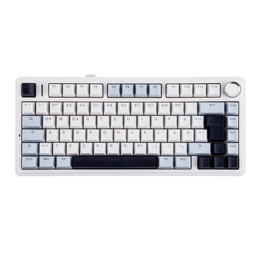 ISO-DE Layout EPOMAKER X AULA F75 75% German QWERTZ Hot-Swap Gasket Wired/Bluetooth/2.4G Wireless Mechanical Keyboard Knob/RGB
