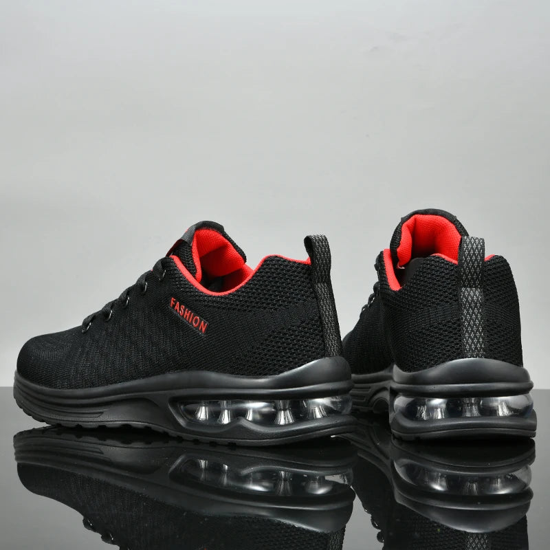 Chaussures de course pour homme, chaussures de sport de plein air, chaussures de tennis décontractées en mesh, chaussures de sport légères à lacets pour le jogging et la salle de sport, nouvelles baskets pour homme