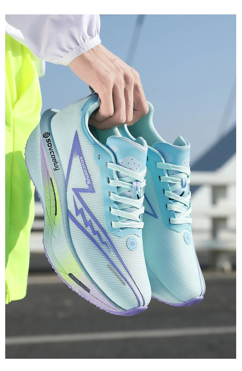 2026 Running Shoes Carbon Board Marathon Men Sports Breathable Lightweight Women's Comfy Athletic Antiskid Sneakers Casual New