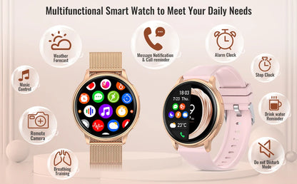 MEVADEN Y22 Smartwatch for Men & Women  Bluetooth Calling, Heart Rate Monitor, Custom Dial, Fitness Tracker for Android & iOS