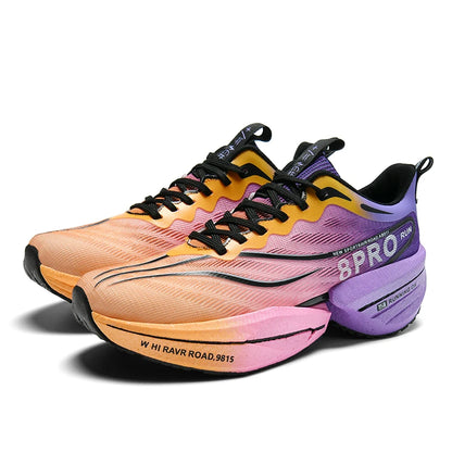Herr-sneakers med kolplatta, utomhus-sportskor i mesh med mjuk sula, löparskor, lätta, halksäkra, vardagsskor för par, tennisskor