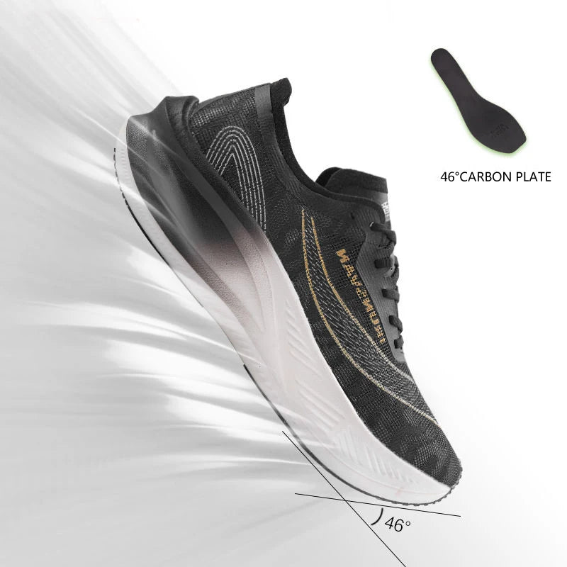 Chaussures de course à pied IRUNSVAN Original Carbon Plate Marathon pour homme : chaussures de sport professionnelles, stables, amortissantes, ultra-légères et à bon rebond