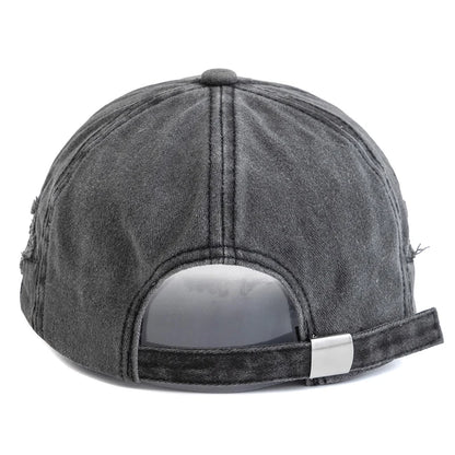 Women's Five Pointed Star Design Washed Cotton Baseball Cap Fashion Street Dad Hat
