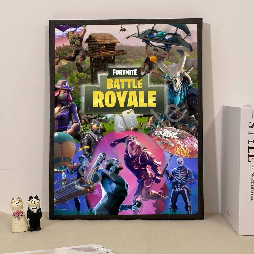 Game F-Fortnite Überraschungsposter als Wohndekoration, Wandbild für Arbeitszimmer und Wohnzimmer