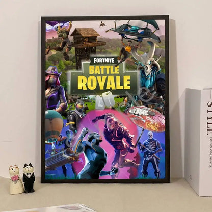 Game F-Fortnite Überraschungsposter als Wohndekoration, Wandbild für Arbeitszimmer und Wohnzimmer