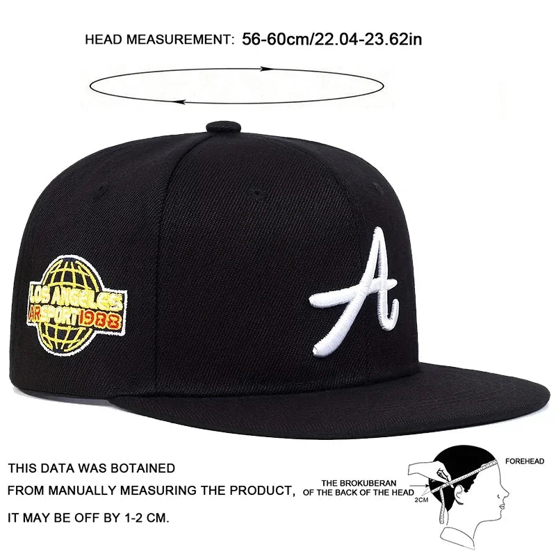 Unisex Gothic Letter Embroidery Hip-hop Hats Outdoor Adjustable Casual Baseball Caps Sunscreen Hat Sports Golf Cap