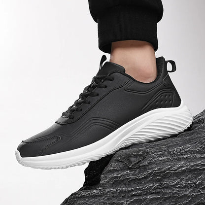 Autumn and Winter Men's Waterproof Sneakers, Soft and Cushion Sport Shoes for Walking, Plus Size 39-48 Casual Shoes for Men