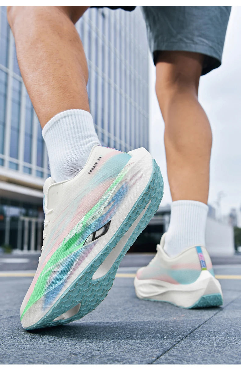 Heren Sport Carbon Board Specialiteit Ademend Lichtgewicht Dames Comfortabele Sportieve Antislip Sneakers Marathon Hardloopschoen