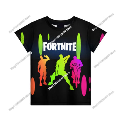 Summer Fashion Fortnite Mascot 3D Print Kids T Shirt Casual T-shirt Boys Girls Unisex Children's Clothing Tshirt Tops