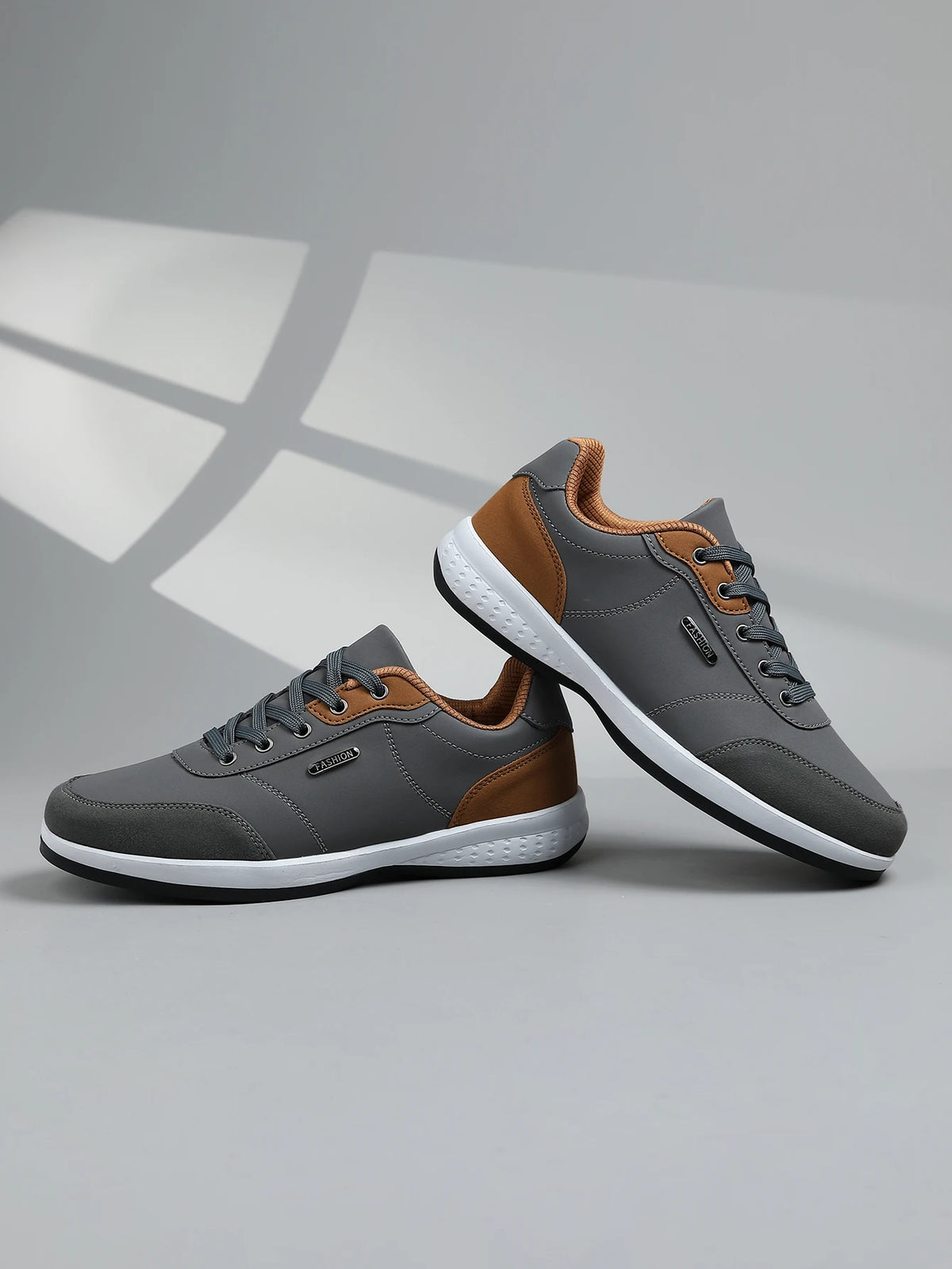 Chaussures de marche imperméables pour homme « Four Seasons » - Chaussures de sport décontractées en cuir pour homme - Chaussures de camping antidérapantes - Chaussures de tennis pour homme