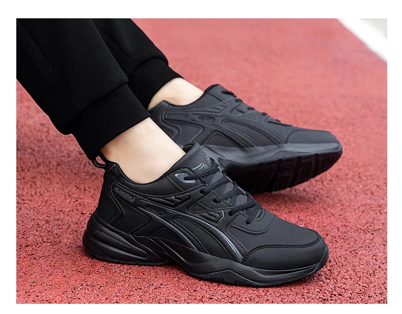 Men's classic retro casual sports shoes Four seasons soft-sole waterproof outdoor youth running shoes breathable light sneakers