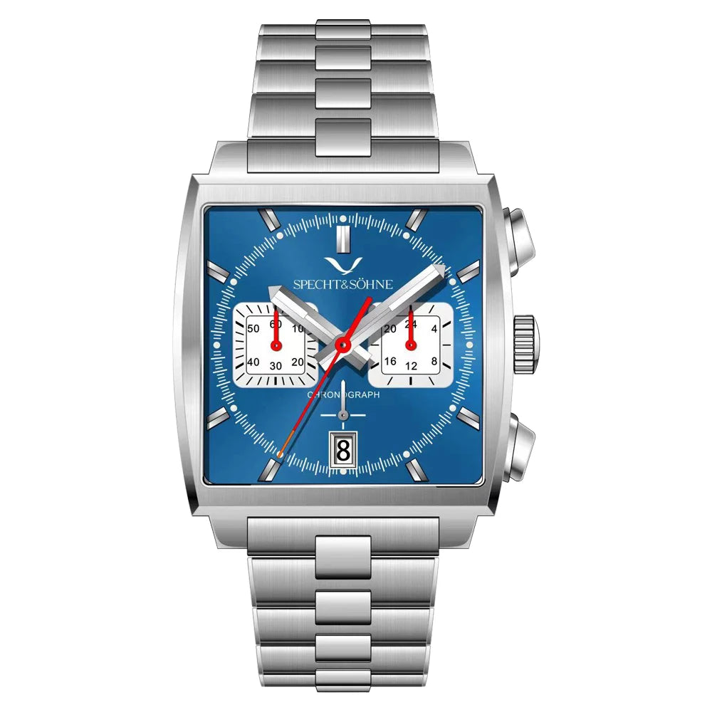 Specht&Sohne Men's Watch Luxury Brand Waterproof Stainless Steel Leather Japan VK Multifunctional Quartz Watch