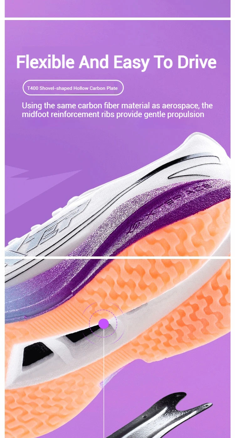 Xtep Shyft 1.0 Professional Running Shoes For Men 2025 Summer Marathon Shock Absorbing Carbon Plate Racing Shoes 875319110083