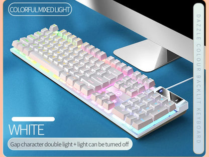 YINDIAO K500 Wired Gaming Keyboard for Laptop Desktops PC Computer Office Accessories Low Profile Gamer Keyboards with Numpad