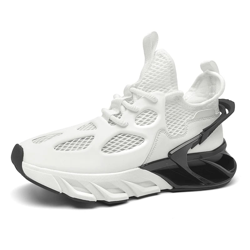 Chaussures de sport pour homme - Nouvelles chaussures de course d'extérieur en mesh respirant, haute élasticité - Chaussures de tennis de sport tendance et confortables pour l'été
