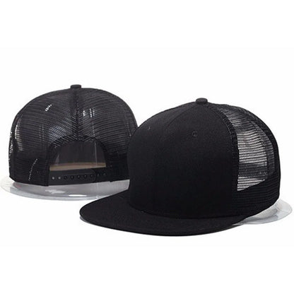 Herren-Kappen, flache Hüte, Hip-Hop-Snapbacks, ausgefallene Baseballkappen mit Nieten, Street-Dance-Kappen, trendige Mesh-Kappen mit Schirm, für Jugendliche, Jungen und Mädchen