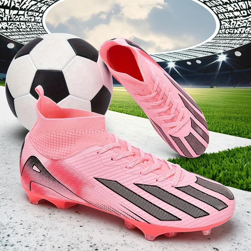 New Men Football Boots Cleats Boys Ultralight Sport Soccer Shoes Adult Professional Non-Slip Comfortable Training Match Grass