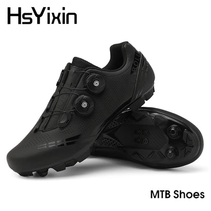 Atmungsaktive MTB-Fahrradschuhe für Damen und Herren – Offroad-Mountainbike-Fahrradschuhe mit selbstsichernden Speed-Mountainbike-Pedalschuhen