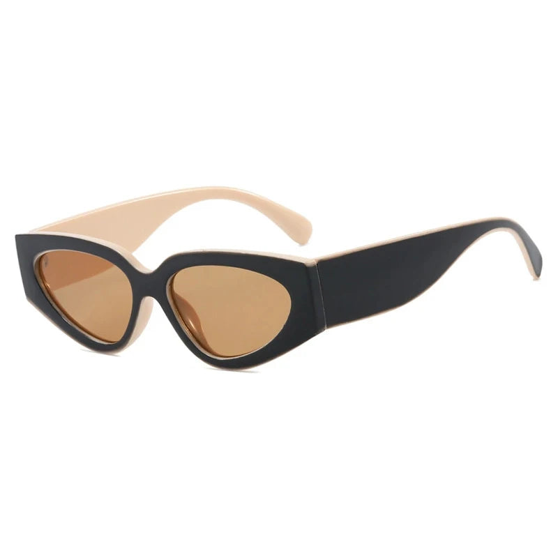 Módní sluneční brýle Cat Eye, malé oválné, dámské, pánské, trendy, Y2K, punkové, cestovní, vintage, UV400