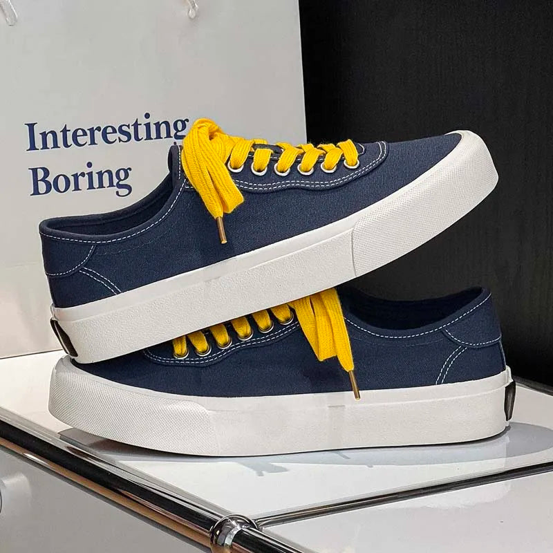 Chaussures de sport décontractées pour homme – Chaussures de skateboard pour homme très vendues – Baskets tendance – Chaussures de marche quotidiennes pour homme – Chaussures plates en toile