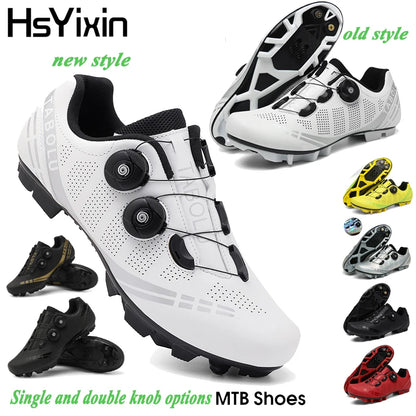 Atmungsaktive MTB-Fahrradschuhe für Damen und Herren – Offroad-Mountainbike-Fahrradschuhe mit selbstsichernden Speed-Mountainbike-Pedalschuhen