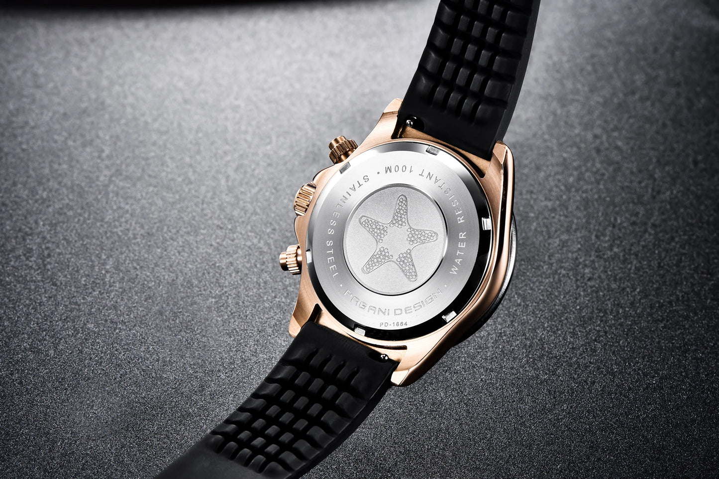 PAGANI DESIGN New Gold Blue Luxury Quartz Watch For Men Gift Box VK63 Movt Chronograph Sapphire Crystal Stainless Steel Watch