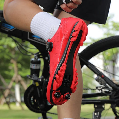 Men's Mountain Bike Shoes MTB, Breathable, Non-Slip, High Hardness, Suitable For Outdoor Road Racing, Mountain Off-Road Riding 37-46