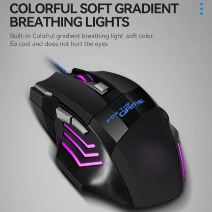 G6 USB Wired Gaming Mouse 7 Buttons with Scroll Wheel 5500DPI Adjustable Optical Ergonomic E-sports Mice for Laptop PC Xiaomi