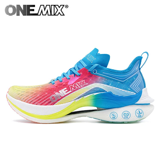 ONEMIX Marathon-Laufschuhe mit Carbonplatte, professionelle stabile Stütze, Stoßdämpfung, ultraleichte Rebound-Sneaker