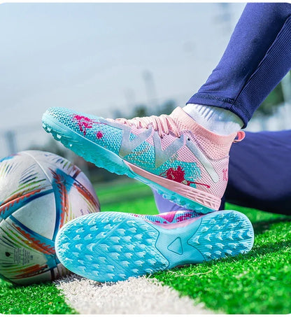 Chaussures de football pour homme, crampons Society, chaussures de football professionnelles, chaussures de football d'intérieur pour terrain rapide, baskets pour garçon, entraînement original