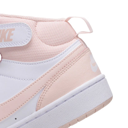 Nike Women's Shoes Court Borough Mid 2 (Gs) Sports Shoes Fashionable Casual Shoes Velcro Mid-Top Sneakers Cd7782-122