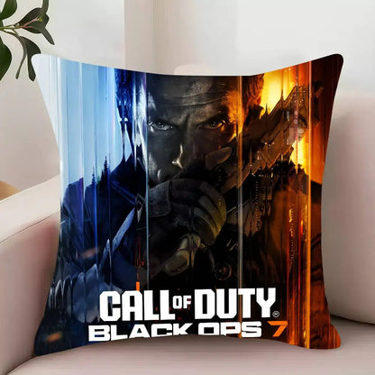 Game C-Call of D-Duty Black Ops 7 Pillow Case Decor Protective Covers Comfortable soft for Sofa Living Room Home office