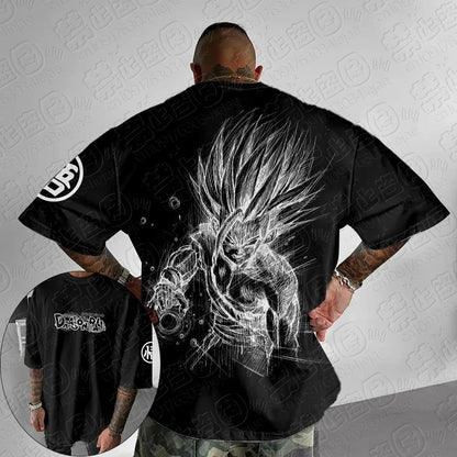 2026 Dragon Ball Z Themed T-Shirt - Pure Cotton, Breathable & Elastic Comfortable & Stylish Great for Anime Fans